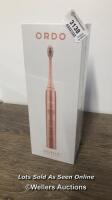 * ORDO SONIC DEEP CLEAN ELECTRIC TOOTHBRUSH - ROSE GOLD " / NEW & SEALED / STAFF REF: D