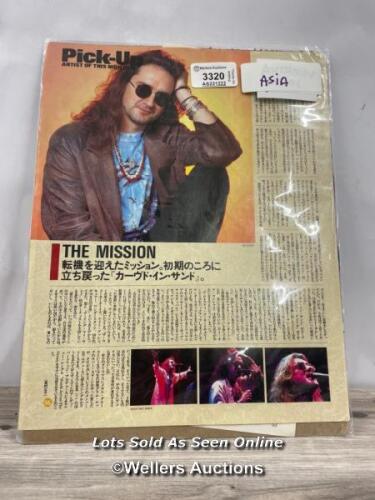 * ASIA / THE MISSION (ROCK BAND) JAPANESE MAGAZINE CLIPPING CUTTING PHOTOS / STAFF REF: D [LQD274]