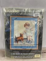 * VINTAGE LOT OF 4 COUNTED CROSS STITCH KITS DISNEY AND OTHER / STAFF REF: D [LQD274]
