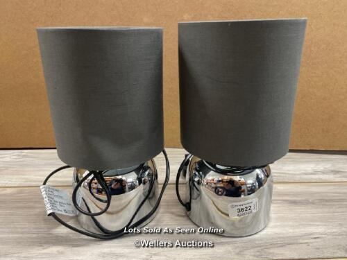 *JOHN LEWIS ANYDAY LUCY TOUCH TABLE LAMP / SIGNS OF USE, DENTED / NOT FULLY TESTED [LOCATION: D]