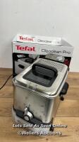 *TEFAL OLEOCLEAN PRO DEEP FRYER FR804140 / POWERS ON / NOT FULLY TESTED / MINIMAL SIGNS OF USE