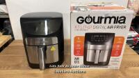 *GOURMIA 6.7L DIGITIAL AIR FRYER / POWERS ON / NO INNER RACK / MINIMAL, IF ANY SIGNS OF USE