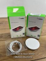*BELKIN WIRELESS 10W CHARGING PADS 2 PACK / MINIMAL SIGNS OF USE