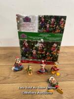 *DISNEY ORNAMENTS CHRISTMAS ORNAMENT SET / ONE DAMAGED CHARACTER
