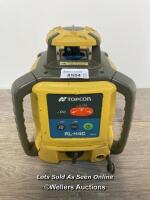 * TOPCON RL-H4C LONG RANGE ROTATING LASER LEVEL WITH RECHARGEABLE BATTERY PACK / POWERS UP NOT FULLY TESTED, WITHOUT POWER SUPPLY, SIGNS OF USE / STAFF REF: B