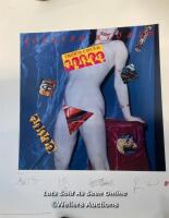 *ROLLING STONES LITHOGRAPH WITH PRINTED SIGNATURES - UNDER COVER PRINT - 1218/5000 WITH COA / STAFF REF: B