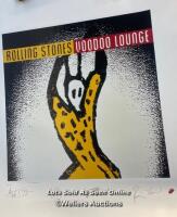 *ROLLING STONES LITHOGRAPH WITH PRINTED SIGNATURES - VOODOO LOUNGE PRINT - 220/2500 WITH COA / STAFF REF: B