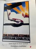 *ROLLING STONES LITHOGRAPH WITH PRINTED SIGNATURES - AMERICAN TOUR 1972 PRINT - 4108/5000 WITH COA / STAFF REF: B