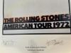 *ROLLING STONES LITHOGRAPH WITH PRINTED SIGNATURES - AMERICAN TOUR 1972 PRINT - 4108/5000 WITH COA / STAFF REF: B - 2