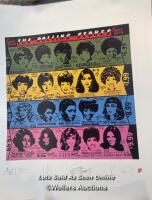 *ROLLING STONES LITHOGRAPH WITH PRINTED SIGNATURES - SOME GIRLS PRINT - 1405/5000 WITH COA / STAFF REF: B