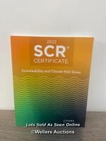 * 2022 SCR CERTIFICATE SUSTAINABILITY AND CLIMATE RISK EXAM / STAFF REF: B