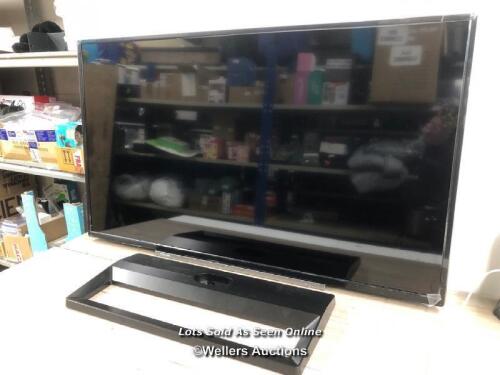 *TOSHIBA 43UK3C63DB 43" 4K ULTRA HD SMART TV / UNTESTED, NO POWER CABLE, NO REMOTE, WITH ORIGINAL BOX AND PART OF STAND