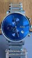 *HUGO BOSS GENTS WATCH / MINIMAL SIGNS OF USE, APPEARS TO BE TICKING / STAFF REF: B
