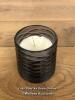 *TORC FRAGRANCED TEXTURED GLASS CANDLES - 2