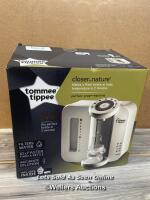 *TOMMEE TIPPEE PERFECT PREP MACHINE / MINIMAL SIGNS OF USE, POWERS UP / NOT FULLY TESTED / STAFF REF:A [3184]