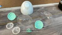 *ELVIE SINGLE ELECTRIC BREAST PUMP / SIGNS OF USE, NO CHARGER / NOT FULLY TESTED / STAFF REF:A [3184]