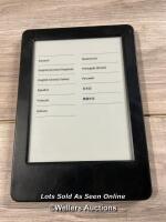 *AMAZON KINDLE / 7TH GEN (2014) / WP63GW / POWERS UP & APPEARS FUNCTIONAL / STAFF REF: C [1-02/01]