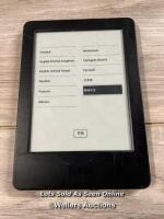 *AMAZON KINDLE / 7TH GEN (2014) / WP63GW / POWERS UP & APPEARS FUNCTIONAL / STAFF REF: C [209-02/01]