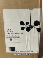 *JOHN LEWIS ORB MULTI ARMED CEILING LIGHT / NEW - OPENED BOX / NOT FULLY TESTED / STAFF REF:A
