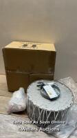 *JOHN LEWIS EMILIA CRYSTAL DRUM FLUSH / NEW - OPENED BOX / NOT FULLY TESTED / STAFF REF:A