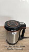 *MORPHY RICHARDS 501021 COMPACT SOUP MAKER / SIGNS OF USE, POWERS UP / NOT FULLY TESTED / STAFF REF:A