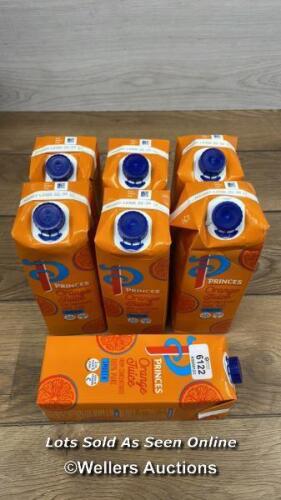 *X7 CARTONS OF PRINCES ORANGE JUICE FROM CONCENTRATE - EACH 1LTR