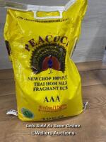 *1X PEACOCK FRAGRANCE RICE APPROX 10KG