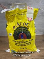 *1X PEACOCK FRAGRANCE RICE APPROX 10KG