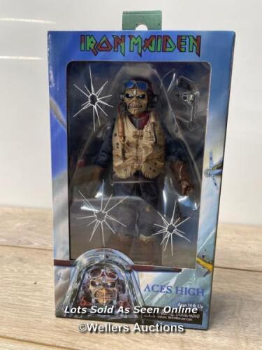 * NECA - IRON MAIDEN ACES HIGH 8" CLOTHED EDDIE [PRE-ORDER] • NEW & OFFICIAL •