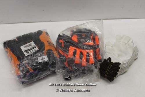 *JOB LOT OF NEW WORK GLOVES / MIXED SIZES