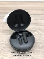 *LG UFP5 WIRELESS EARBUDS / POWERS UP, CONNECTS TO BLUETOOTH, 1X POD ONLY