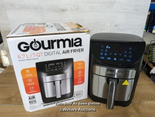 *GOURMIA 6.7L DIGITIAL AIR FRYER / POWERS UP / SIGNS OF USE [3190]