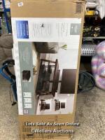 *BAYSIDE FURNISHINGS HARLOWE 3-IN-1 TV STAND FOR TV'S UP TO 65" / APPEARS NEW, OPENED BOX / NOT FULLY CHECKED