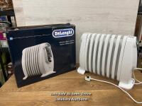 *DELONGHI TRNS0808M 800W OIL FILLED SMALL RADIATOR / NO POWER / SIGNS OF USE