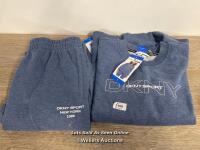 *LADIES NEW DKNY 2 PIECE JOGGERS AND TOP - L