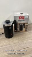 *MELITTA CREMIO II BLACK MILK FROTHER / POWERS UP, MINIMAL SIGNS OF USE