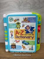 *LEAP FROGB A-Z LEARN WITH ME DICTIONARY / POWERS UP / ALL SOUNDS WORK