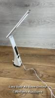 *OTTLITE DESK LAMP WITH CLOCK / POWERS UP / MINIMAL SIGNS OF USE