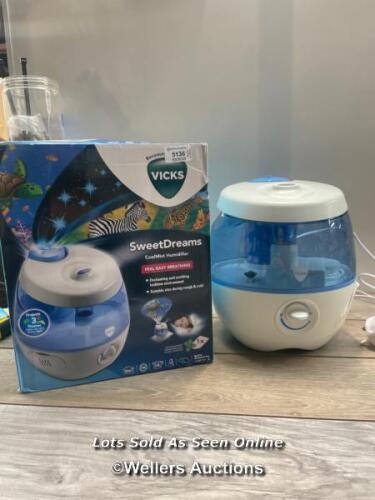 *BRAUN SWEET DREAMS 2-IN-1 COOL MIST / SIGNS OF USE, POWERS UP, NOT FULLY TESTED