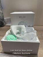 *ELVIE SINGLE ELECTRIC BREAST PUMP / SIGNS OF USE, UNTESTED - WITHOUT POWER SUPPLY