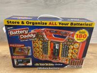*BATTERY DADDY BATTERY STORAGE CASE / NEW OPEN BOX