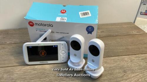 *MOTOROLA EASE 35 TWIN BABY MONITOR / EASE35-2 / POWERS ON/NO MAINS CABLE MINIMAL SIGNS OF USE