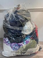 *BAG OF ASSORTED LADIES CLOTHES INCL. THE NORTH FACE [LOCATION: D]