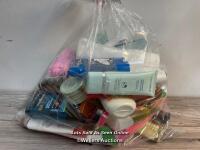 *BAG OF PART USED COSMETICS [LOCATION: D]