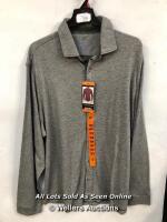 *GENTS NEW TAILOR BYRD GREY TOP - XXL