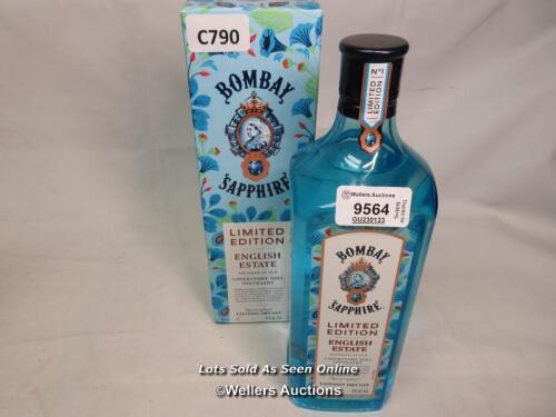*NEW BOMBAY SAPPHIRE LIMITED EDITION LONDON DRY GIN - 41%VOL, 1L
