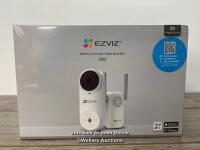 *EZVIZ WIRELESS VIDEO DOORBELL KIT HD 5MP 2K SMART WIFI DB2 KIT, MOTION DETECTION / NEW & SEALED
