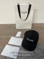 *CELINE BASEBALL CAP. SIZE S. BLOGGERS PIECE. SOLD OUT. / NEW