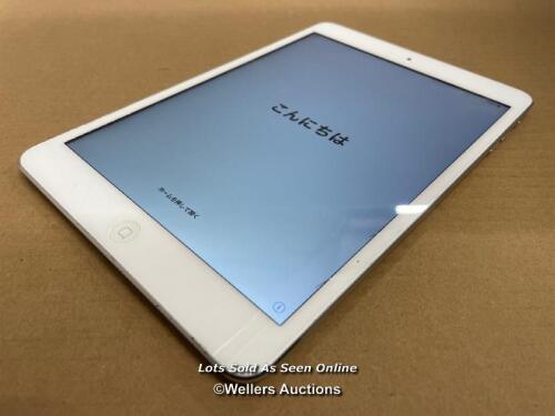 *APPLE IPAD MINI 2 / A1489 / 16GB / SERIAL: F9FQRUBTFCM8 / I-CLOUD (ACTIVATION) LOCKED / SCREEN DAMAGED / POWERS UP & APPEARS FUNCTIONAL
