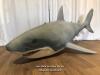 *LARGE SHARK, WITH 2 EYELETS TO HANG FROM CEILING, 215CM (L) X 110M (W) X 80CM (H) / ITEM LOCATION: BRISTOL (BS35), FULL ADDRESS WILL BE GIVEN TO WINNING BIDDER - 2